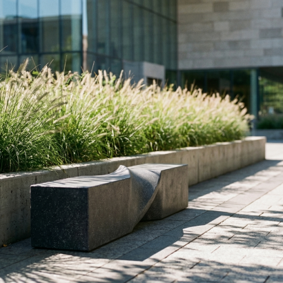 TWIST - Hafif beton bank