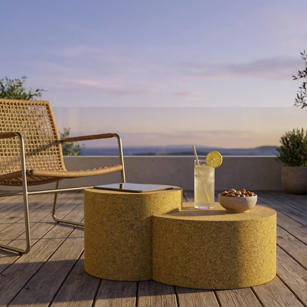 Kreis Hafif Beton Sehpa