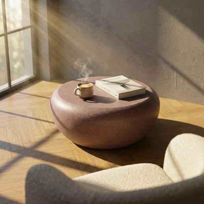 PUFF Hafif Beton Orta Sehpa 