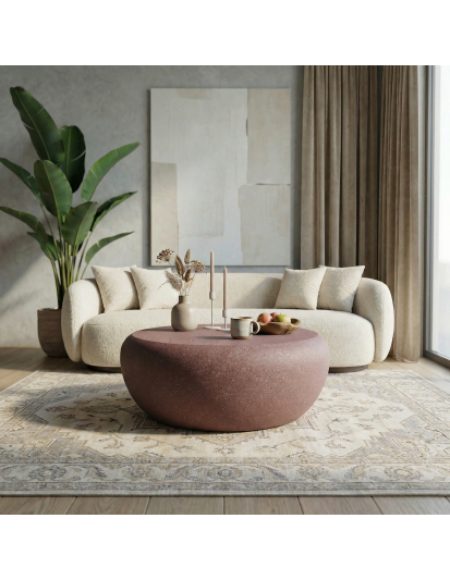 PUFF Hafif Beton Orta Sehpa 