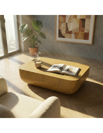 CURVE Hafif Beton Orta Sehpa