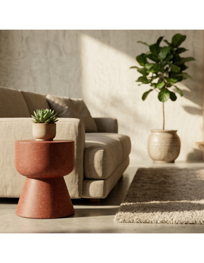 MUSTROOM Hafif Beton Yan Sehpa 