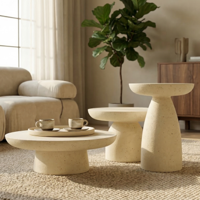 OASIS Hafif Beton Orta Sehpa 