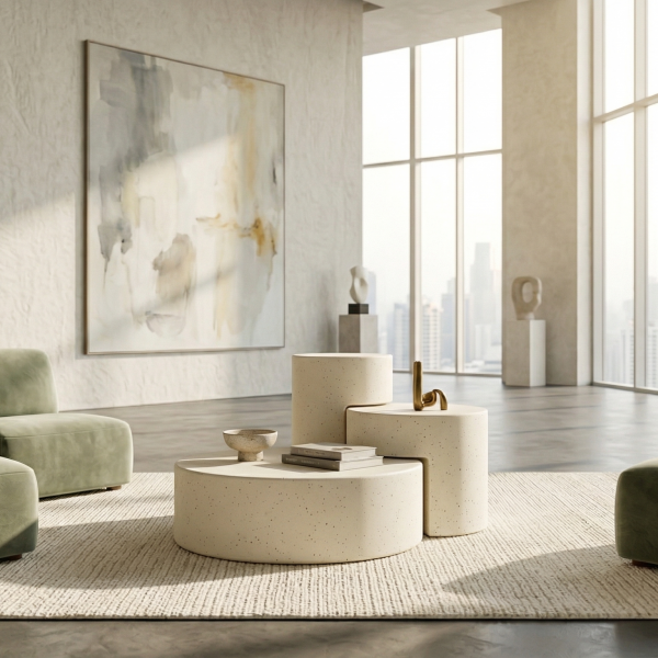 Triangle Hafif Beton Sehpa