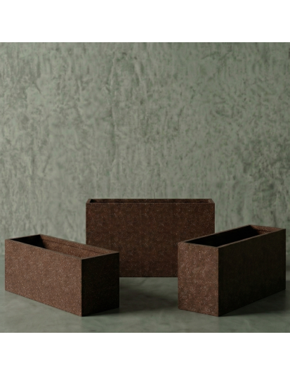 ECKIG Hafif Beton Saksı 