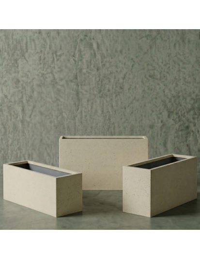 ECKIG Hafif Beton Saksı 