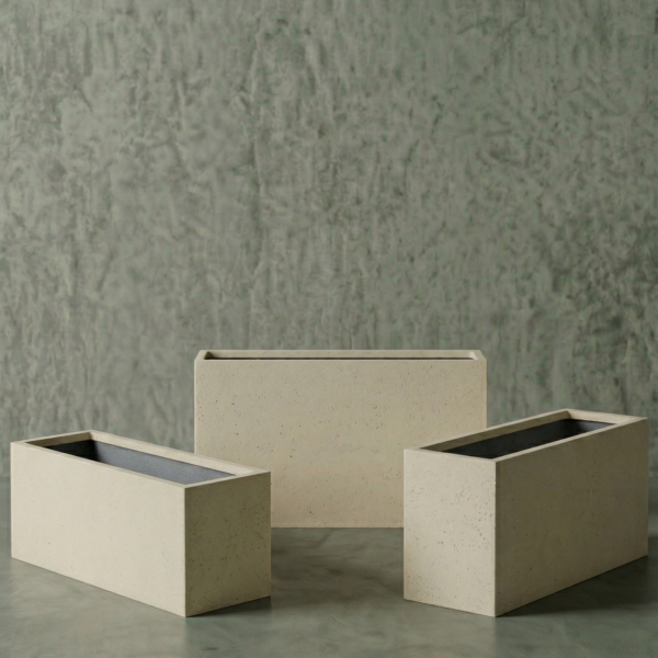 Eckig - Hafif Beton Saksı