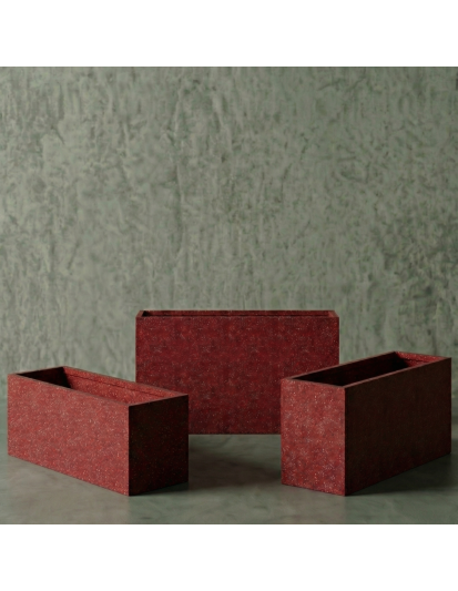 ECKIG Hafif Beton Saksı 