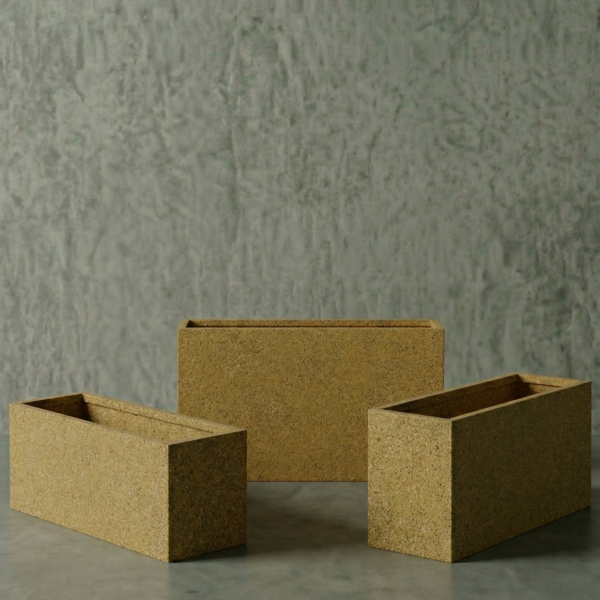 Eckig - Hafif Beton Saksı