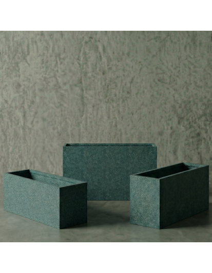 ECKIG Hafif Beton Saksı 