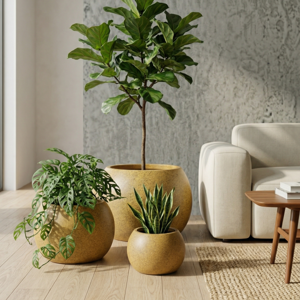 Flat - Hafif Beton Saksı