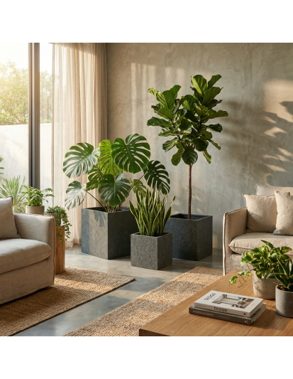 Angular Hafif Beton Saksı Angular Hafif Beton Saksı