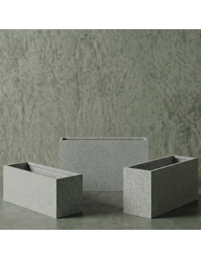 ECKIG Hafif Beton Saksı 