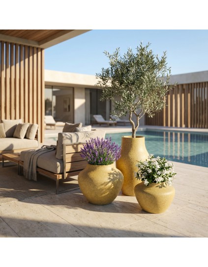 CUBE Hafif Beton Saksı CUBE Hafif Beton Saksı