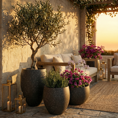 PRATICAL Hafif Beton Saksı PRATICAL Hafif Beton Saksı