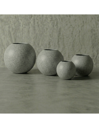 ROUND Hafif Beton Saksı 
