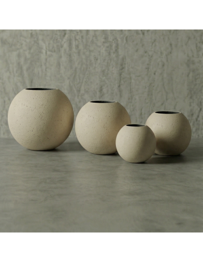 ROUND Hafif Beton Saksı 