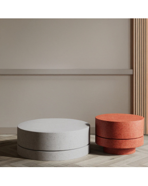 Striped Hafif Beton Sehpa