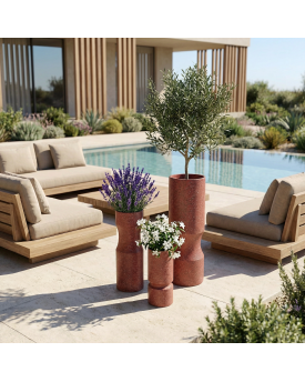 SLİM Hafif Beton Vazo