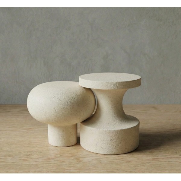 NESTED Hafif Beton Yan Sehpa