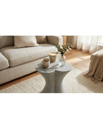 CLOVER - Hafif Beton Yan Sehpa