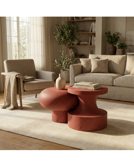 NESTED Hafif Beton Yan Sehpa