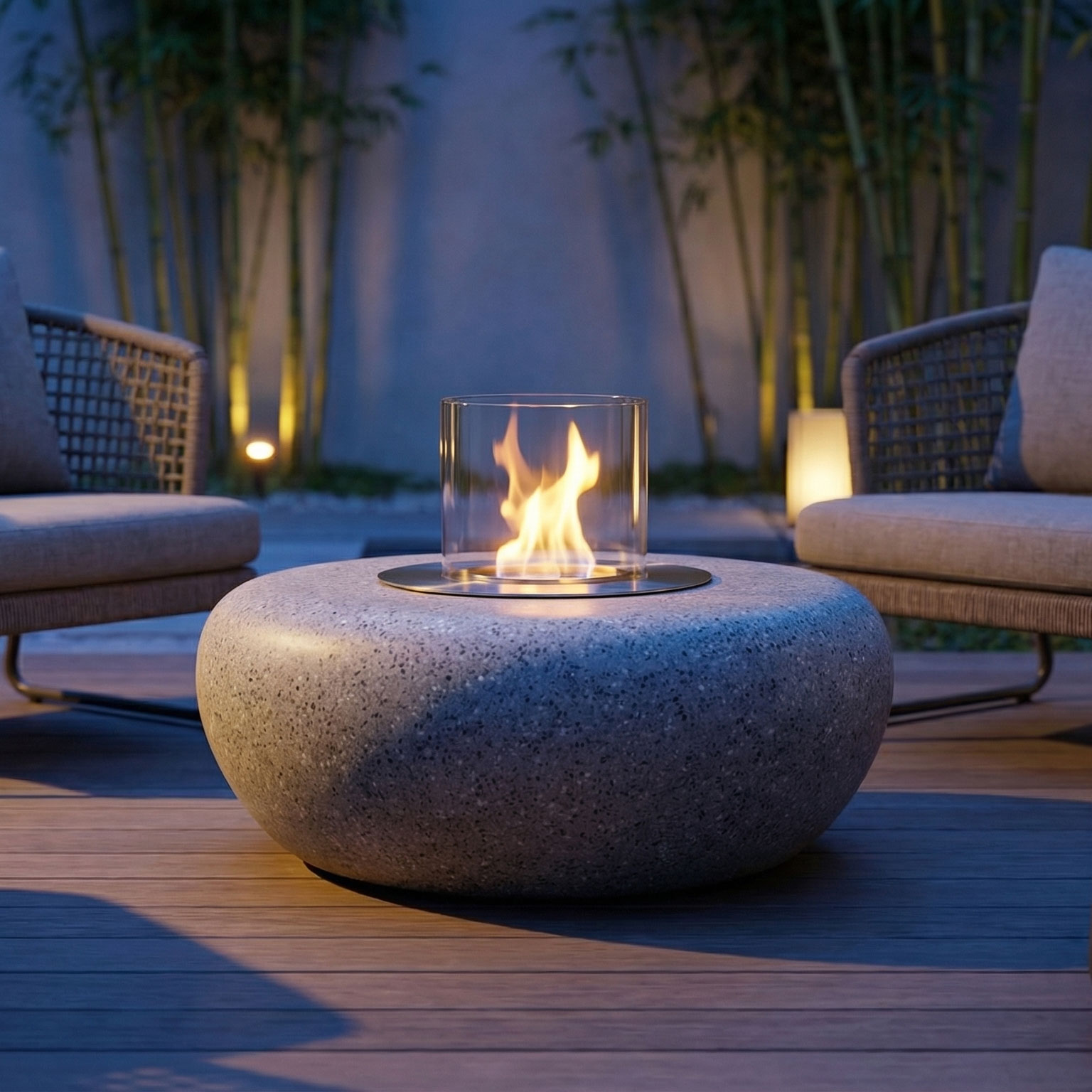 PUFF Hafif Beton Ateş Çukuru 