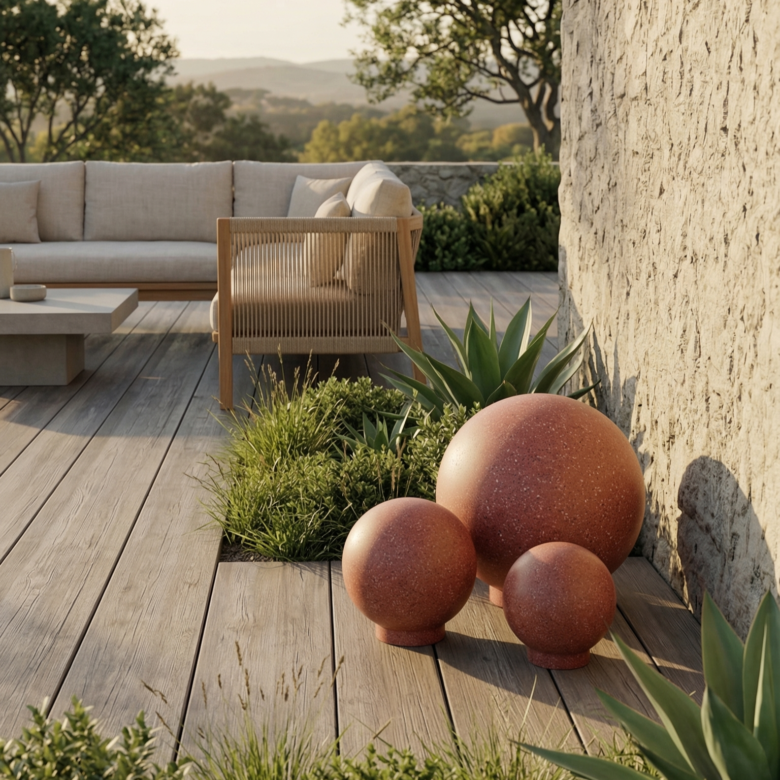 KÜRE Hafif Beton Dekoratif Obje 